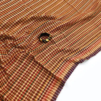 Vintage Multi Woolen Handmade Kullu Shawl Woven work Long Throw Stole Warm Stole Warm Fringes