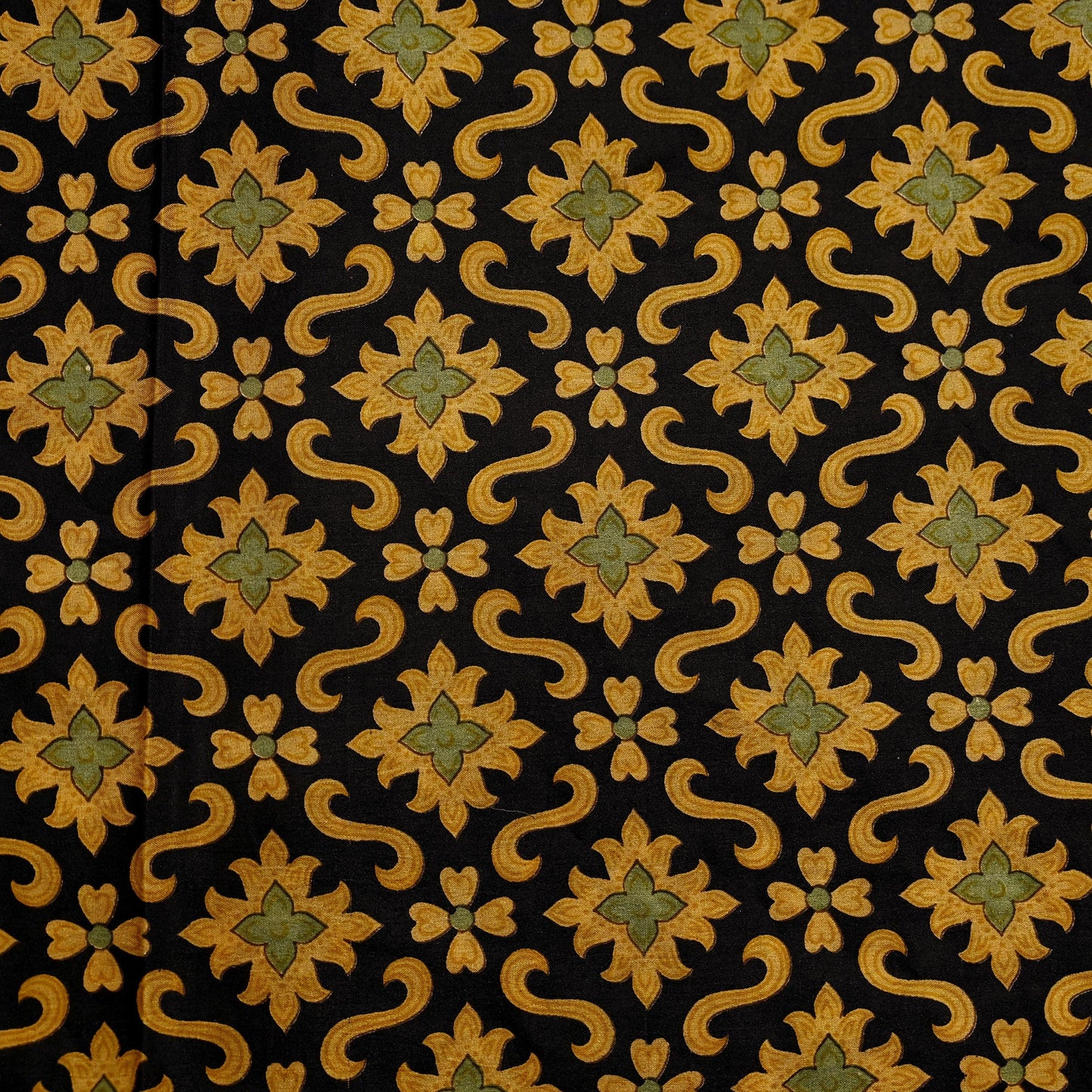 Vintage Sari Beige & Black Pure Silk Hand Woven Printed Saree Fabric 5yard Sewing Dress Designing for Crafting Quilting Upcycle Soft Border