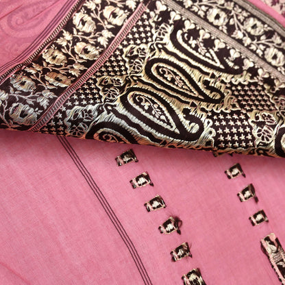 Indian Vintage Sari Pink Heavy Pure Silk Woven Banarasi Sarees 5yd Golden Zari Dress Making Craft Fabric Crafting Quilting Upcycle