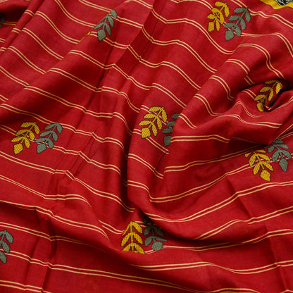 Indian Vintage Sari Purple & Red Block Printed Pure Cotton Saree Craft Fabric 5Yd Sewing Sarong Wrap Boho Floral Crafting Upcycle Quilting