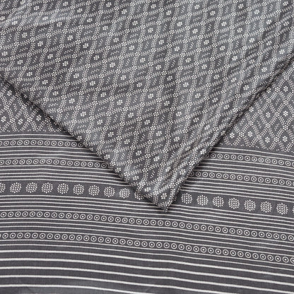 Indian Vintage Sari Blue & Gray Moss Crepe Printed Sarees 6yd Craft Fabric Sewing Floral Soft Dress making Quilting Crafting Upcycle Used