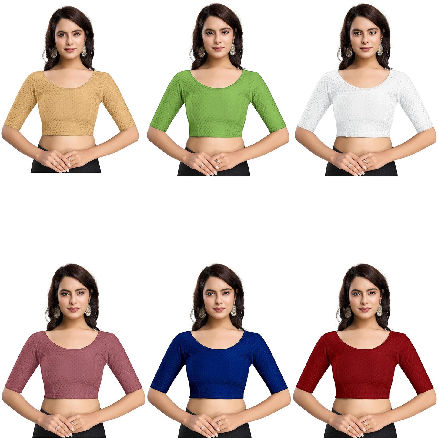 Indian New Rayon Woven Stretchable Blouse / Crop Top / Party Wear Bollywood Blouse