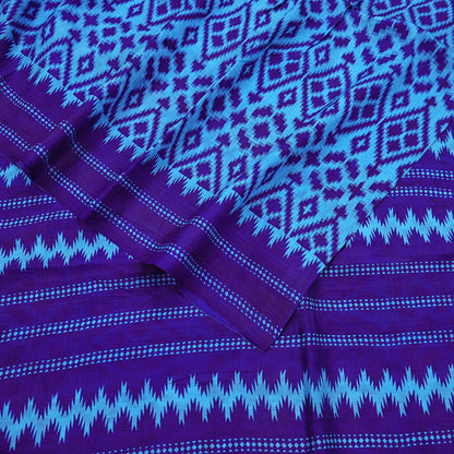 Indian Vintage Sari Blue & Green Pure Silk Printed Saree Fabric 5yard Sewing Craft Fabric DressMaking Wrap Floral