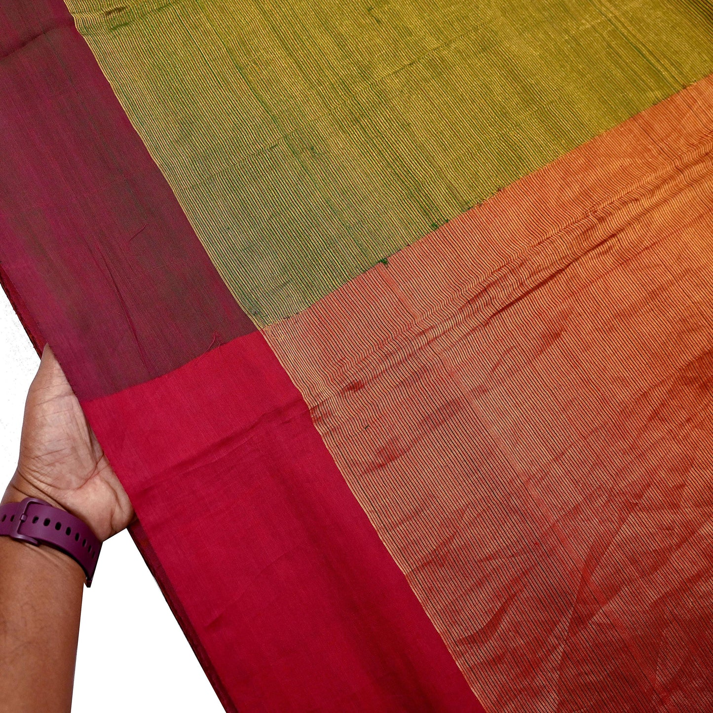 Indian Vintage Heavy Green & Maoon Woven Kanjivaram Saree 100% Pure Silk Sari Zari 5Yard Paisley Dress making Crafting Quilting Upcycle