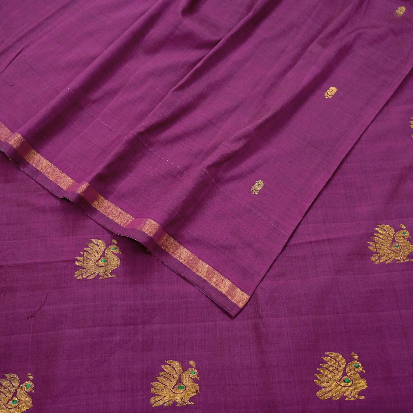 Indian Vintage Purple Sarees Hand Embroidered Sari 100% Pure Silk Craft Fabric 5yd Soft Zari Dress making wedding sarees