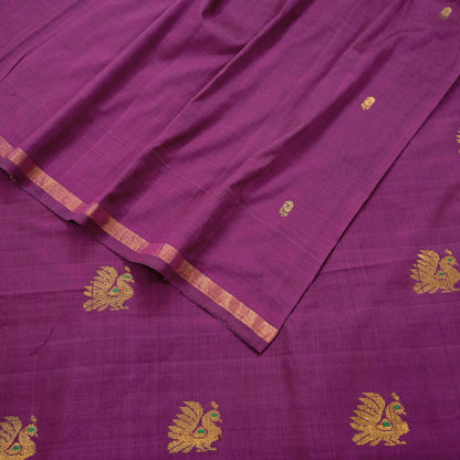 Indian Vintage Purple Sarees Hand Embroidered Sari 100% Pure Silk Craft Fabric 5yd Soft Zari Dress making wedding sarees