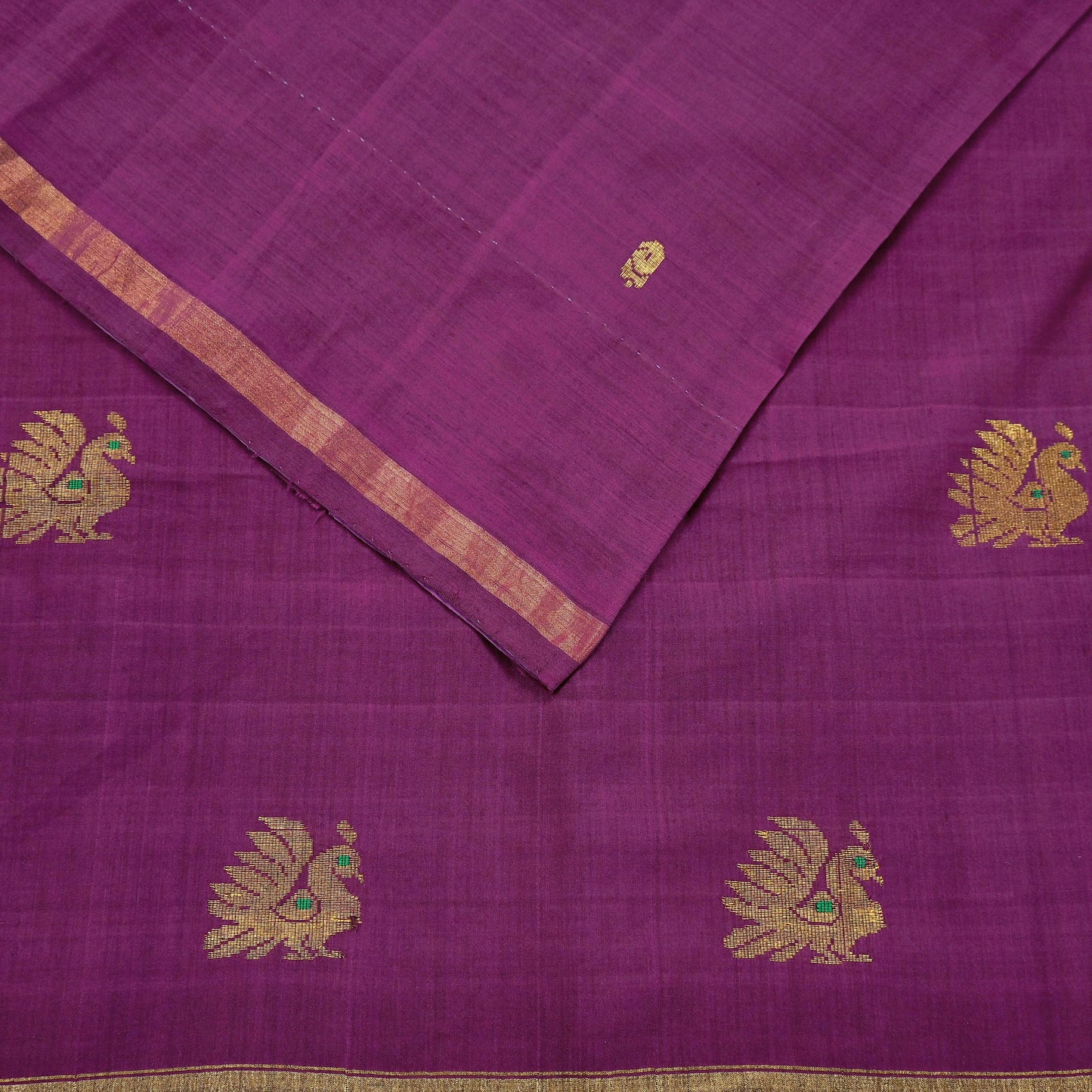 Indian Vintage Purple Sarees Hand Embroidered Sari 100% Pure Silk Craft Fabric 5yd Soft Zari Dress making wedding sarees