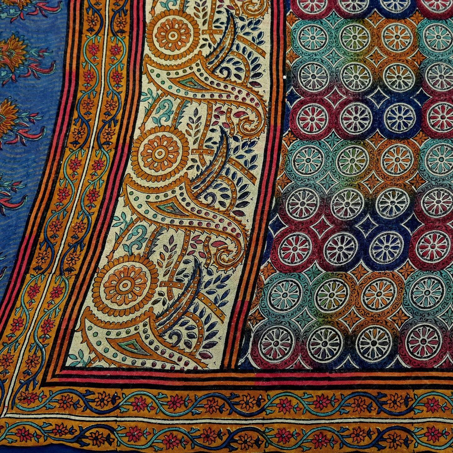 Indian Women Vintage Multi Sarees 100% Pure Georgette Silk Printed Sari Sewing 5yd Soft Craft Floral Design Wrap Boho Dress Making