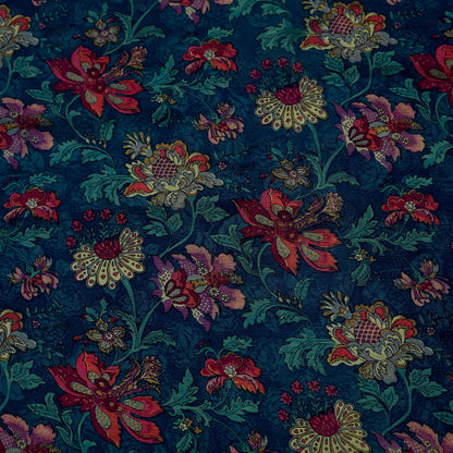 Women Vintage Sari Green Pure Chiffon Silk Printed Sarees Craft Fabric Sewing 5Yd Soft Dress Making Crafting Quilting Upcycle Used