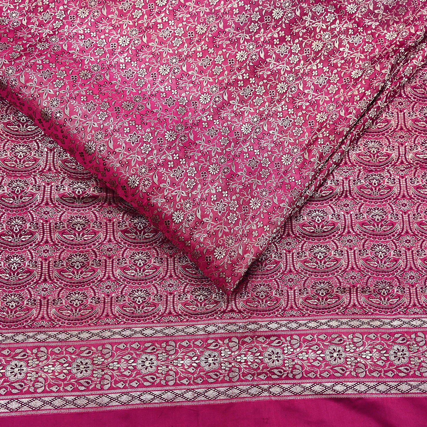 Indian Vintage Sari Wine Heavy Wedding Pure Satin Silk Woven Banarasi Tanchoi Saree 5Yd Ethnic Craft Fabric Upcycle Bridal Heavy Sarees