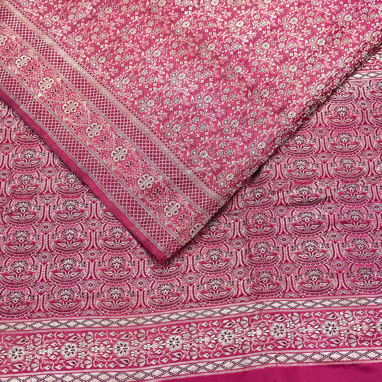 Indian Vintage Sari Wine Heavy Wedding Pure Satin Silk Woven Banarasi Tanchoi Saree 5Yd Ethnic Craft Fabric Upcycle Bridal Heavy Sarees