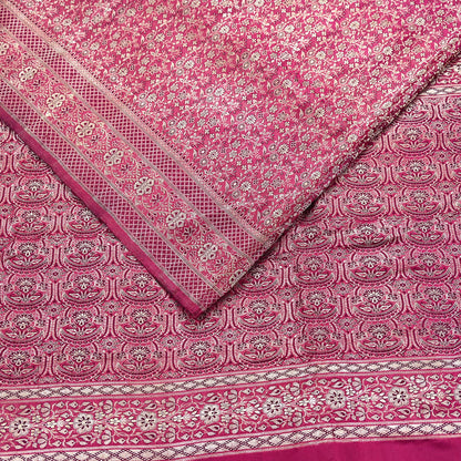 Indian Vintage Sari Wine Heavy Wedding Pure Satin Silk Woven Banarasi Tanchoi Saree 5Yd Ethnic Craft Fabric Upcycle Bridal Heavy Sarees