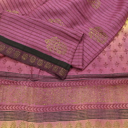 Vintage Indian Maroon & yellow Long Stole Woolen Scarf Dupatta Infinity Scarves Painted Sarong Wrap Craft Fabric Veil Woman Hijab Shawl