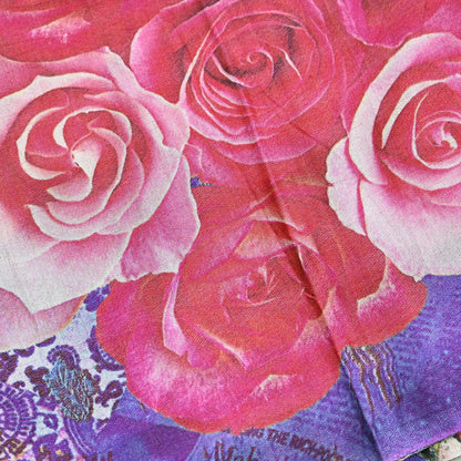 Vintage Long Stole Woolen Scarf Printed Dupatta Infinity Scarves Sarong Wrap Veil Woman Hijab Shawl Craft Fabric