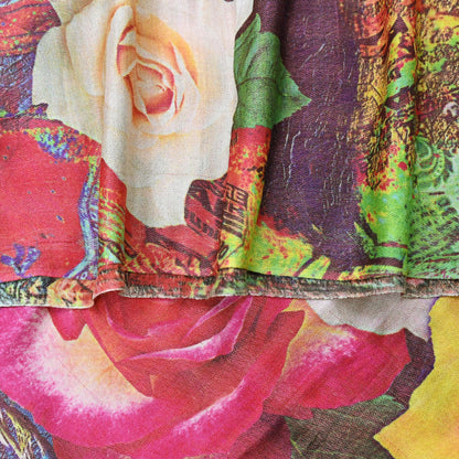 Vintage Long Stole Woolen Scarf Printed Dupatta Infinity Scarves Sarong Wrap Veil Woman Hijab Shawl Craft Fabric