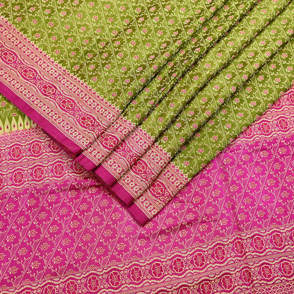 Indian Vintage Sari Purple & Green Heavy Pure Satin Silk Woven Banarasi Tanchoi Saree 5Yd Ethnic Craft Fabric Upcycle Bridal Heavy Sarees