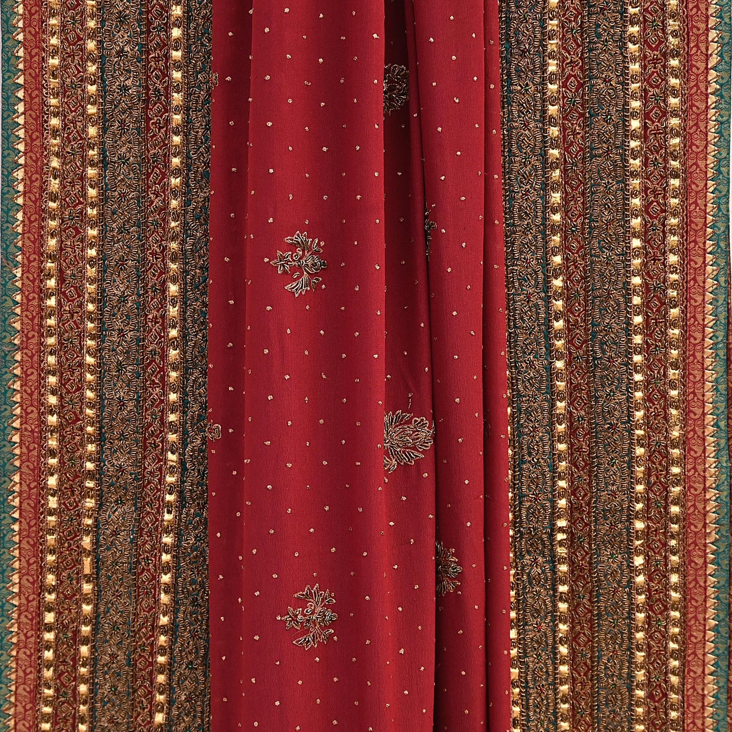 Indian Maroon Pure Silk Ritu Kumar Lehenga 3pcs Set Hand Embroidered Bridal Outfit  Designer Bollywood Party Wear Ethnic Dress