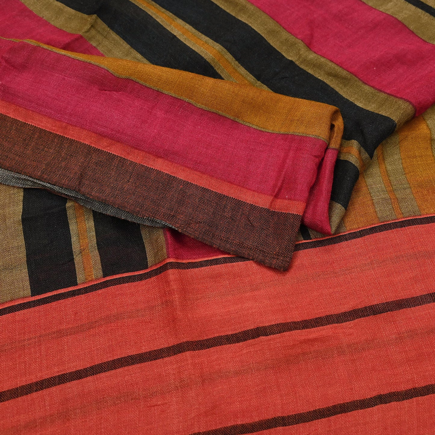 Indian Vintage Multi Long Stole Pure Woolen Scarf Printed Dupatta Infinity Scarves Sarong Wrap Veil Woman Hijab Shawl Craft Fabric Fringes