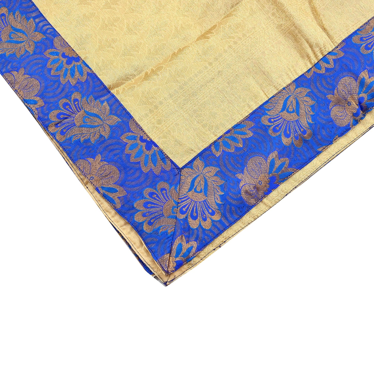 Indian Vintage Heavy Golden Beige Dupatta Pure Silk Long Stole Hand Woven Banarasi Veil Scarves Zari Stole Ethnic Wear Bridal Hijab