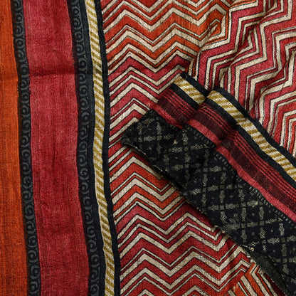 Indian Vintage Beige Dupatta Long Stole 100% Pure Khadi Silk Hand Woven/ Printed Scarves Veil Scarf Wrap Hippie Fringes