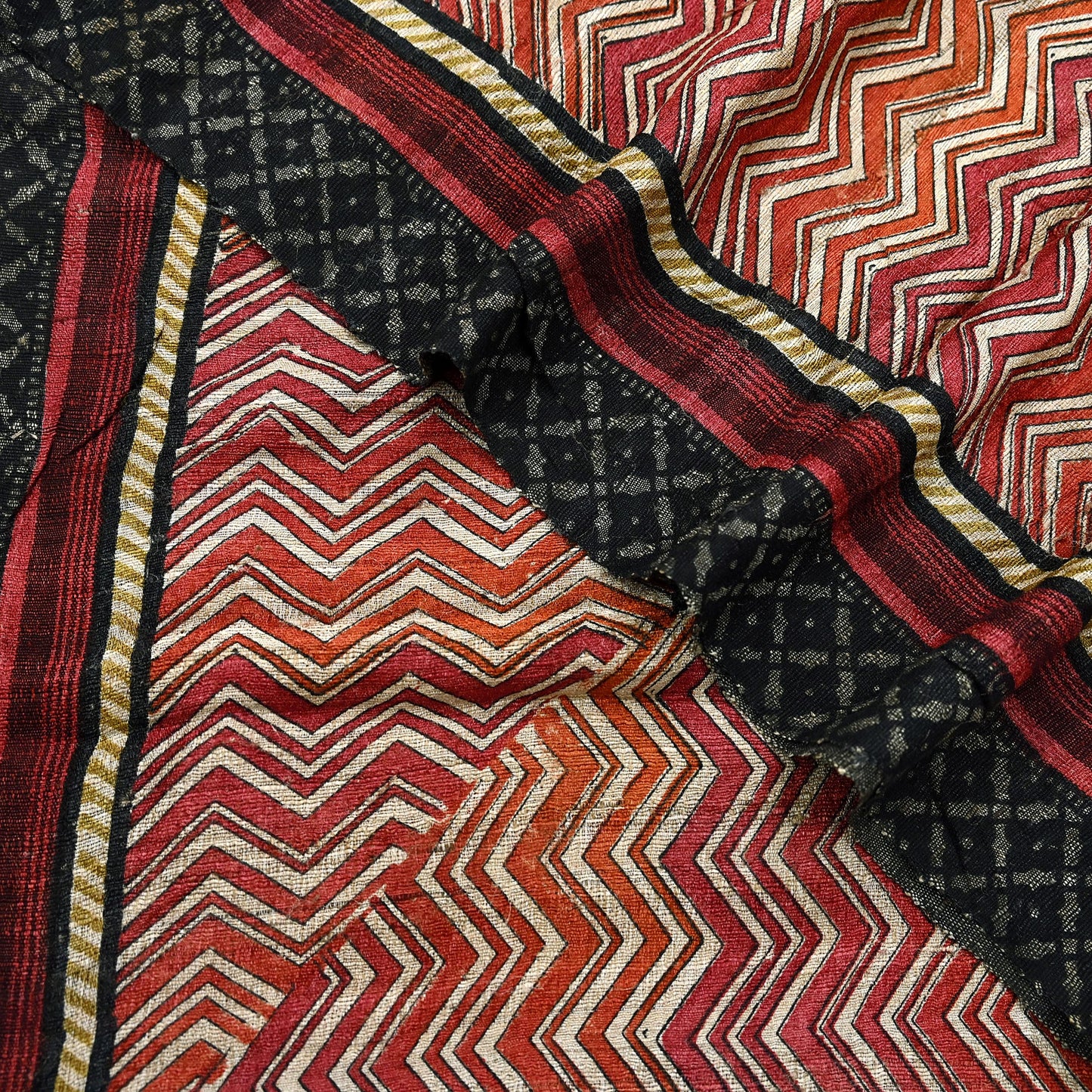 Indian Vintage Beige Dupatta Long Stole 100% Pure Khadi Silk Hand Woven/ Printed Scarves Veil Scarf Wrap Hippie Fringes