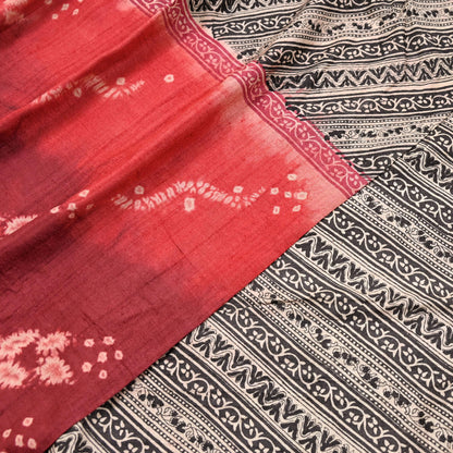 Indian Vintage Multi Saree Pure Khadi Silk Handloom Printed Sari Fabric 5yd Ethnic Wear Sari Floral Designs Dress making Crafting