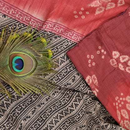 Indian Vintage Multi Saree Pure Khadi Silk Handloom Printed Sari Fabric 5yd Ethnic Wear Sari Floral Designs Dress making Crafting