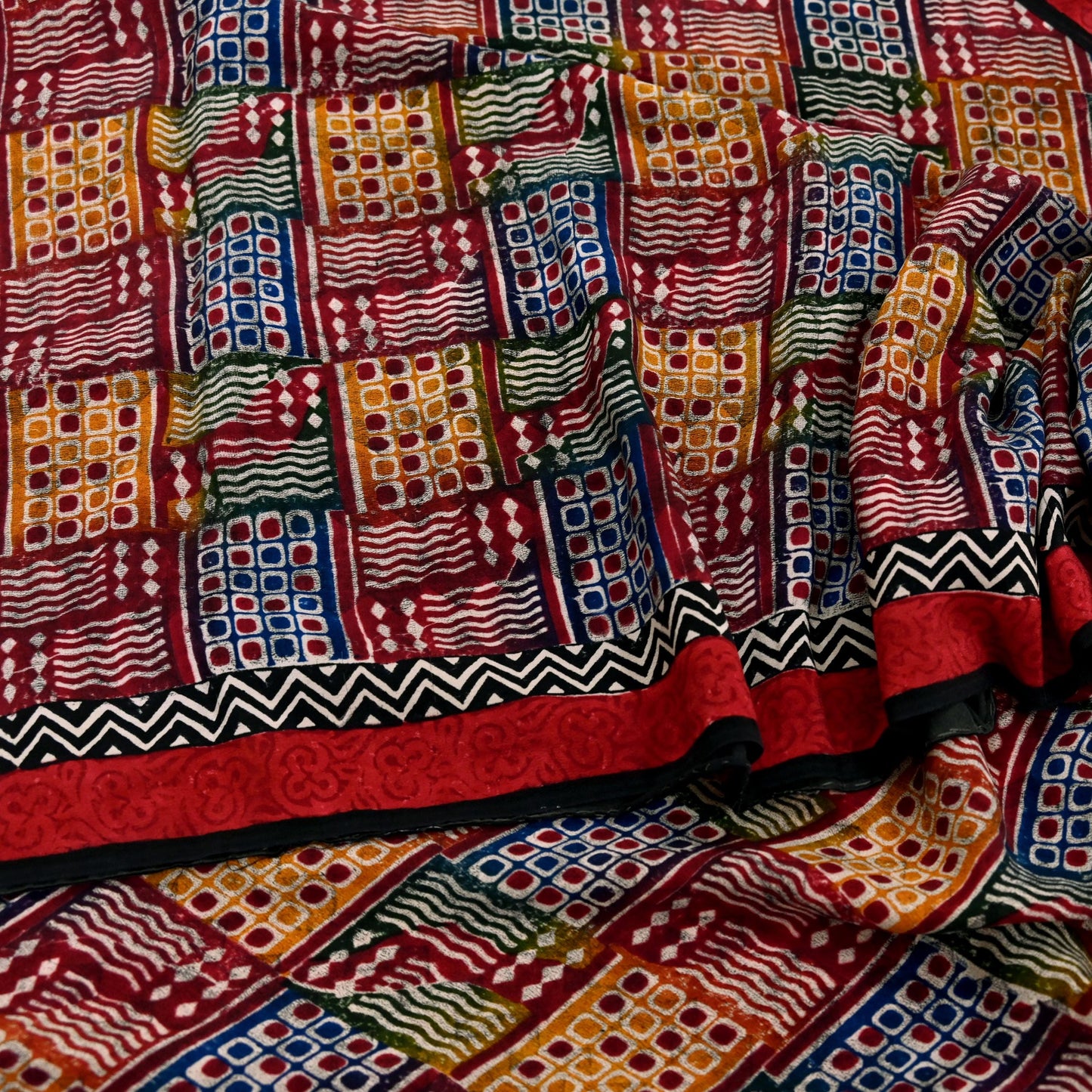 Indian Vintage Sari Multi Pure Crepe Silk Printed Saree 5yard Sewing Ethnic Wrap Craft Fabric Dressmaking Crafting Upcycle Quilting