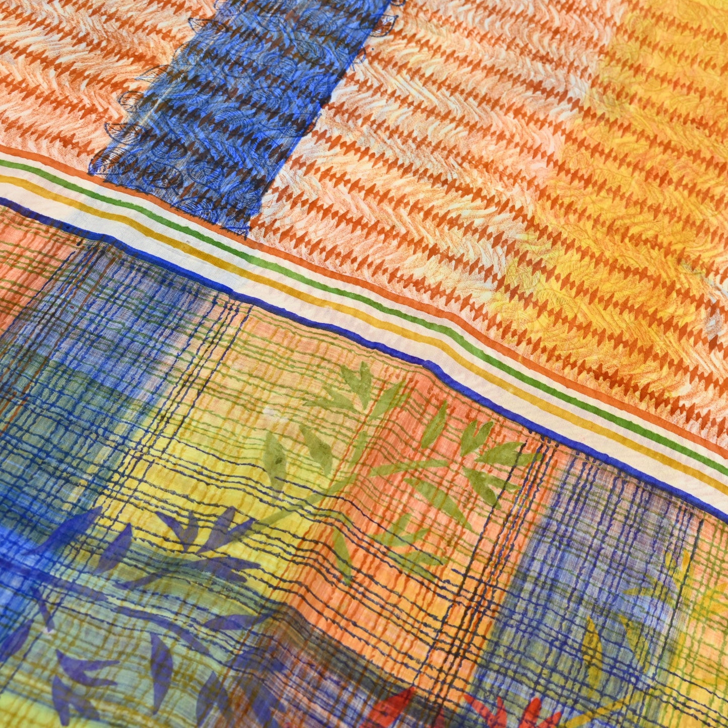 Indian Women Vintage Multi Sarees 100% Pure Georgette Silk Printed Sari Sewing 6yd Soft Craft Floral Design Wrap Boho Dress Making