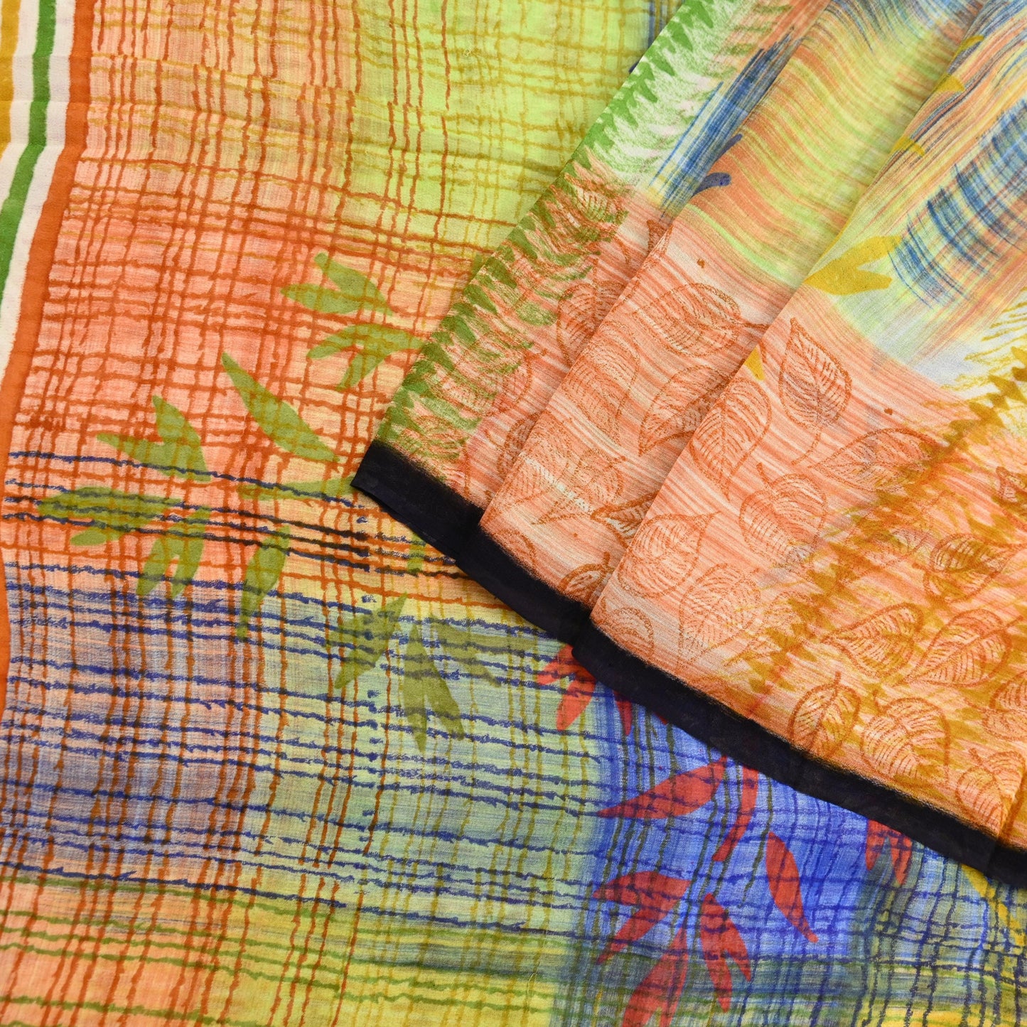 Indian Women Vintage Multi Sarees 100% Pure Georgette Silk Printed Sari Sewing 6yd Soft Craft Floral Design Wrap Boho Dress Making