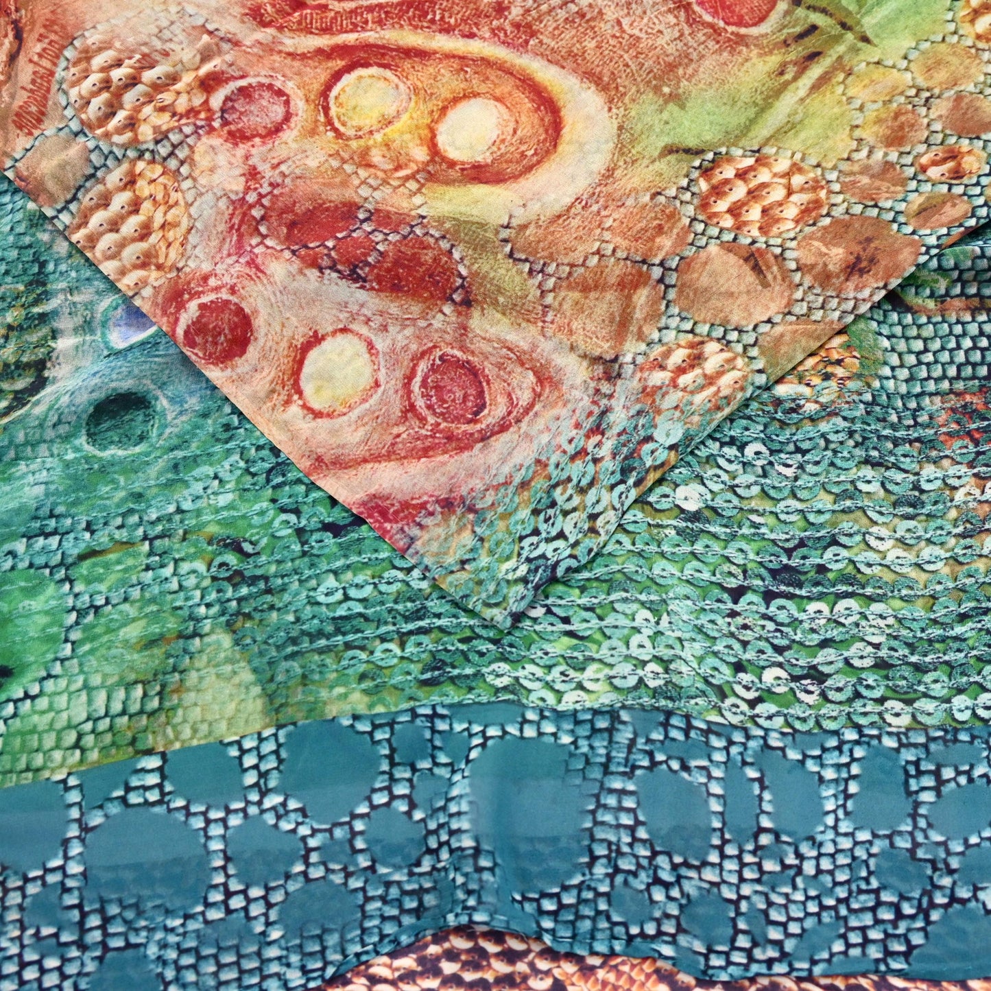 Vintage Sari Multi Blend Georgette Digital Printed Saree Sewing 6yd Craft Soft Floral Crafting Dress Making Quilting Upcycle