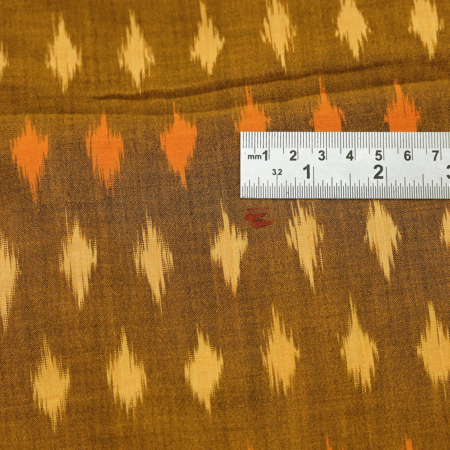 Indian Vintage Orange & Black Saree Pure Cotton Hand woven Sambalpuri Ikat Sari Fabric 5Yard Ethnic