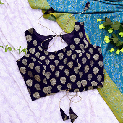 Indian New White Pure Georgette Silk Hand Woven Padded Blouse/Top/Crop Party wear Bollywood One Of a Kind Blouse