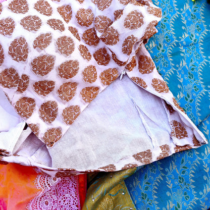 Indian New White Pure Georgette Silk Hand Woven Padded Blouse/Top/Crop Party wear Bollywood One Of a Kind Blouse