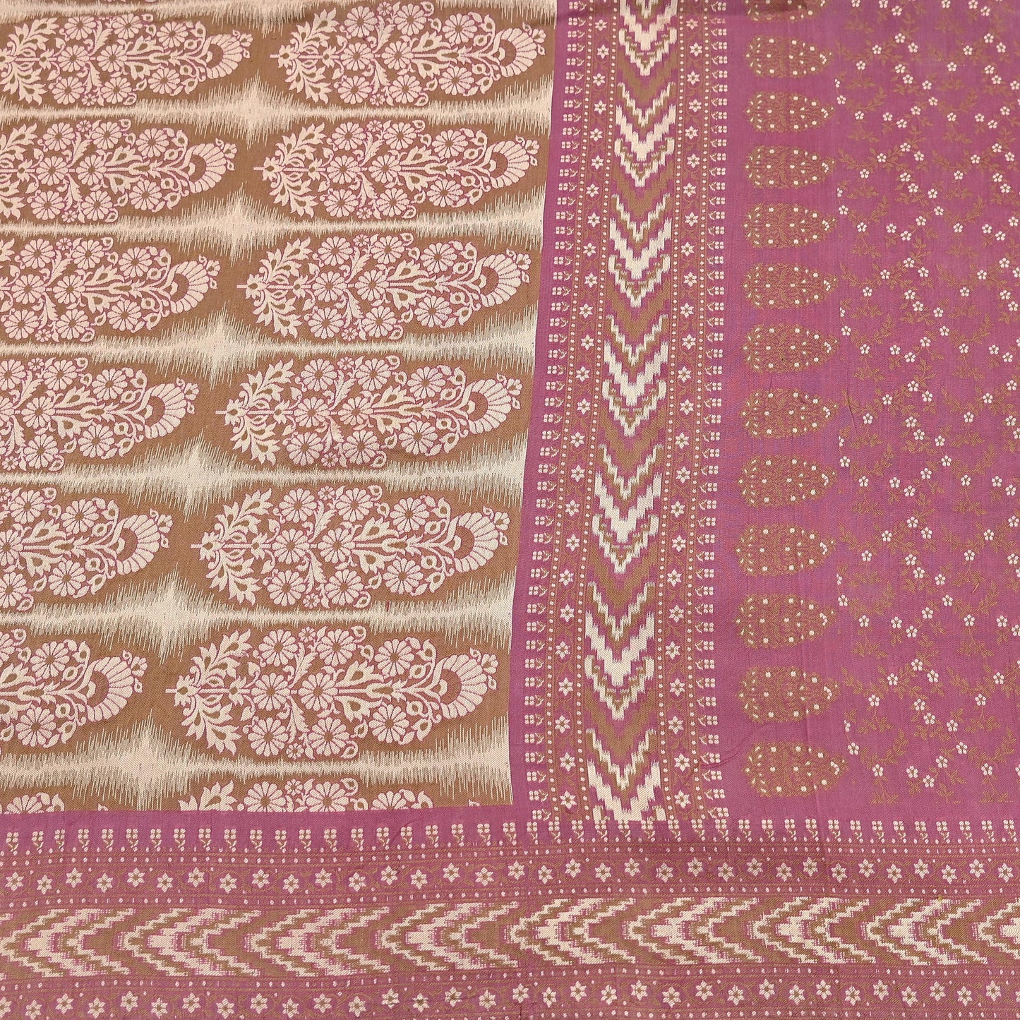 Vintage Pink Banarasi Silk Saree Pure Handwoven Brocade Zari Fabric 5Yd Indian Wedding Craft Material Upcycle Sewing Textile