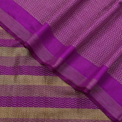 Indian Vintage Purple Chanderi Saree Woven Ethnic Sari 6 Yard Fabric Craft Sewing Quilting Dressmaking Material Holiday DIY Textile