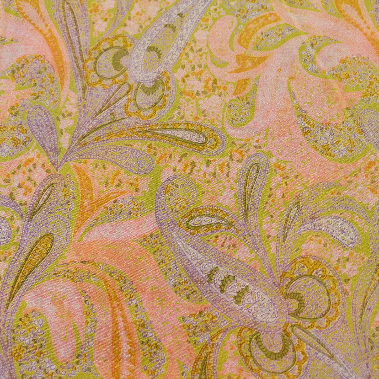 Vintage Pink Green Printed Saree Indian Artificial Silk Fabric 6 Yard Soft Sewing Material for Dressmaking, Quilting & Crafts