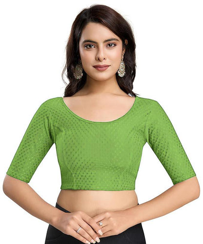 Indian New Rayon Woven Stretchable Blouse / Crop Top / Party Wear Bollywood Blouse