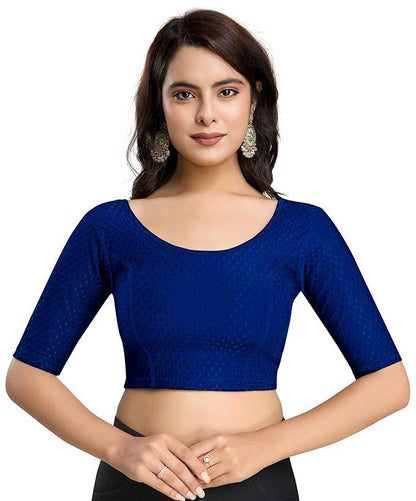 Indian New Rayon Woven Stretchable Blouse / Crop Top / Party Wear Bollywood Blouse