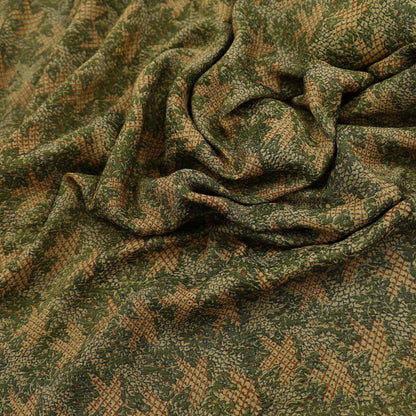 Indian Vintage Sari Green Pure Silk Printed Sarees 5yd Sewing Craft Fabric Dress Making  Soft Floral Wrap Upcycle Used Quilting Crafting