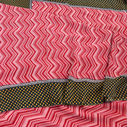 Indian Vintage Sari Maroon Pure Crepe Silk Block Printed Saree 5yard Sewing Quilting Floral Soft Craft Fabric Wrap