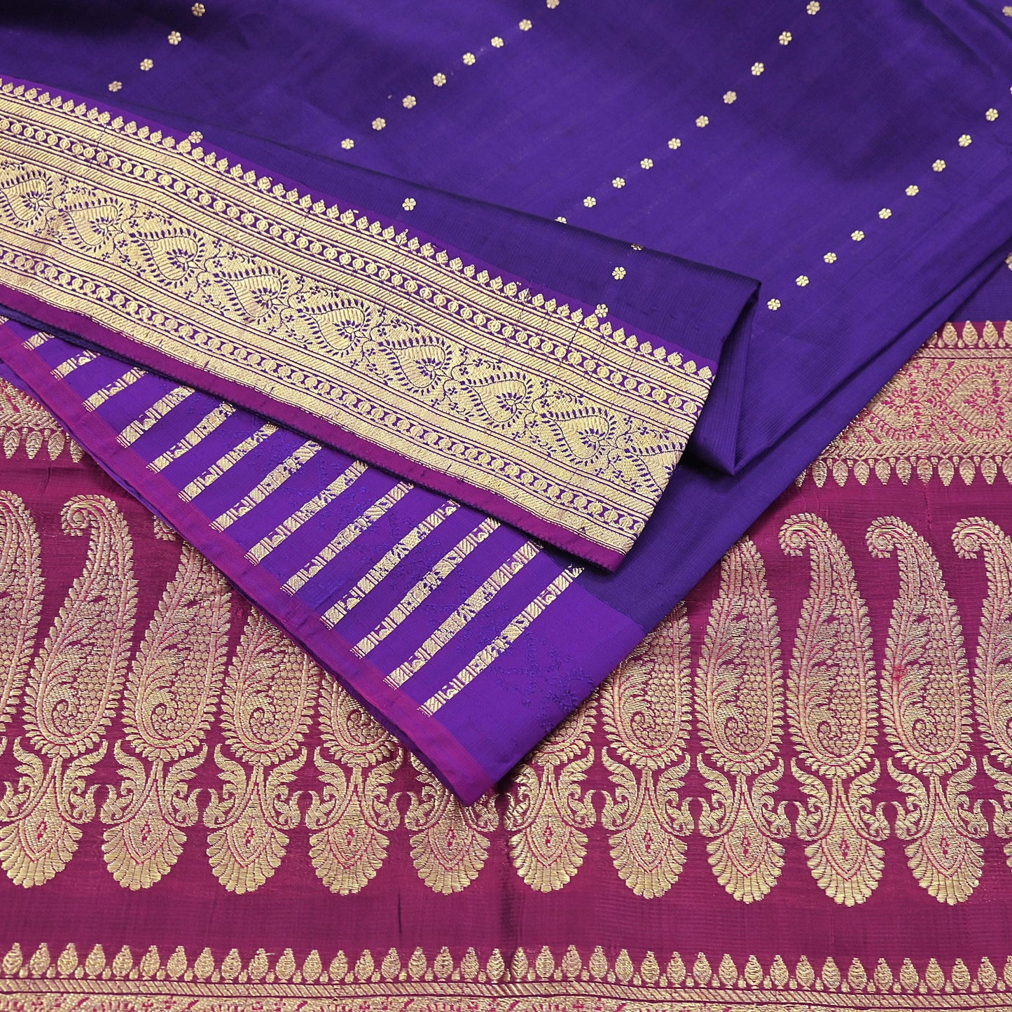 Indian Vintage Sari Pink & Purple Heavy Wedding Artificial Silk Woven Brocade Banarasi Sarees Ethnic Zari 5Yd Dress Making Bollywood Sari