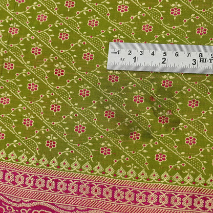 Indian Vintage Sari Purple & Green Heavy Pure Satin Silk Woven Banarasi Tanchoi Saree 5Yd Ethnic Craft Fabric Upcycle Bridal Heavy Sarees