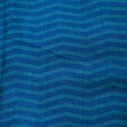 Vintage Blue Stole Pure Wool Printed Dupatta Scarf Shawl Wrap Floral Long Winter Scarf for Women, Hijab, Christmas Gift