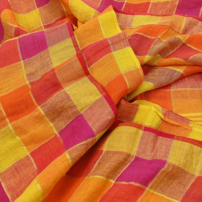 Indian Vintage Sari Multi Pure Cotton Hand Woven Sarees Craft Fabric 5yd Ethnic Floral Crafting Upcycle Quilting Dress Making