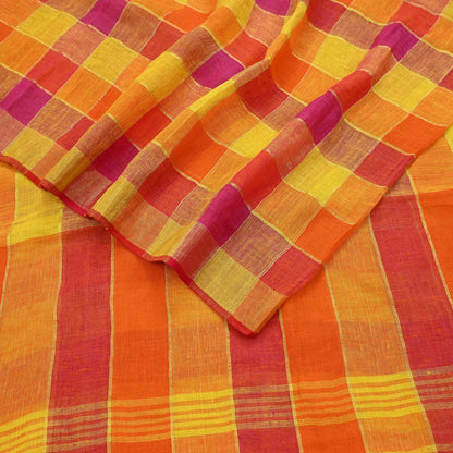 Indian Vintage Sari Multi Pure Cotton Hand Woven Sarees Craft Fabric 5yd Ethnic Floral Crafting Upcycle Quilting Dress Making