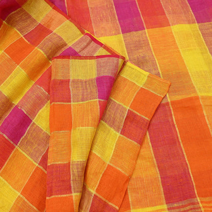 Indian Vintage Sari Multi Pure Cotton Hand Woven Sarees Craft Fabric 5yd Ethnic Floral Crafting Upcycle Quilting Dress Making