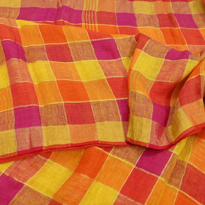 Indian Vintage Sari Multi Pure Cotton Hand Woven Sarees Craft Fabric 5yd Ethnic Floral Crafting Upcycle Quilting Dress Making