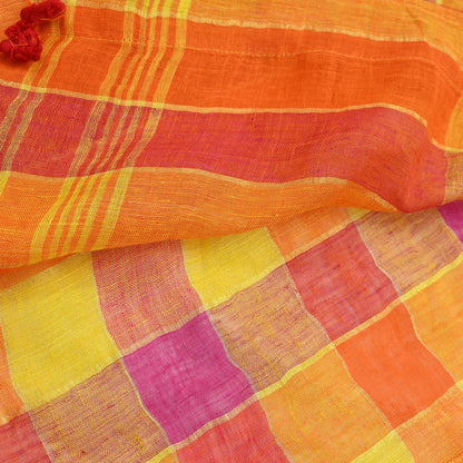 Indian Vintage Sari Multi Pure Cotton Hand Woven Sarees Craft Fabric 5yd Ethnic Floral Crafting Upcycle Quilting Dress Making