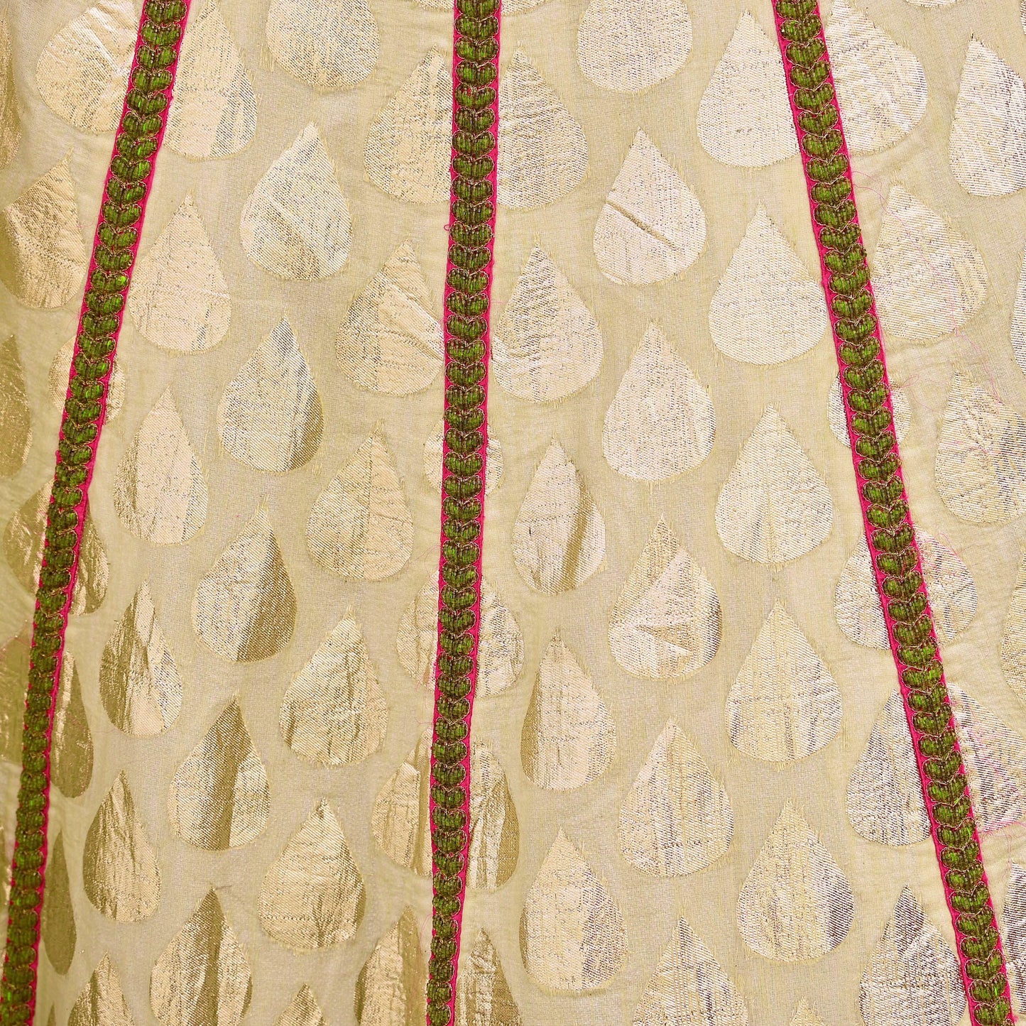 Indian Designer Bridal Lehenga Abu Jani Set Heavy Embroidered Chanderi Cotton Net Dupatta Preowned Wedding Couture Outfit Christmas Gift